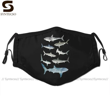 

Shark Mouth Face Mask Sharks Facial Mask Cool Kawai with 2 Filters for Adult