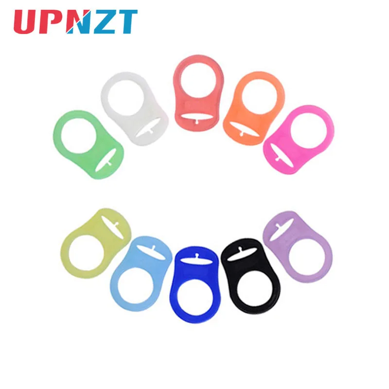 Silicone Baby Button Clip Rings Adapter Holder Clip Dummy Pacifier Nipple Acc