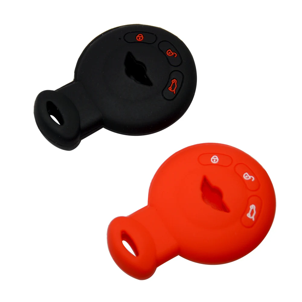Custodia protettiva per portachiavi in Silicone a 3 pulsanti in Silicone di alta qualità per BMW Mini Cooper R60 R56 R55 R57 R58 R59 accessori custodia chiave - H51f91e4bd8774d948f7f4d546f310ad96