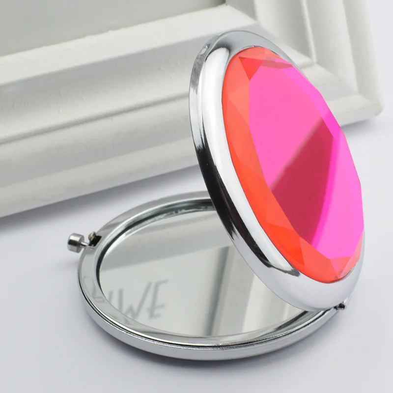 Индивидуальные маленькие подарки двустороннее зеркало складное портативное