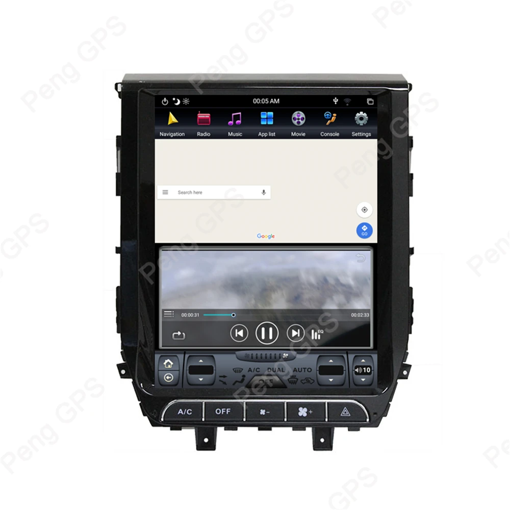 Cheap 12.1" 6 Core Tesla Style Car GPS Navigation DVD Player for Toyota Land Cruiser LC200 2016-2018 Android 8.1 4K PX-6 Carplay Unit 15