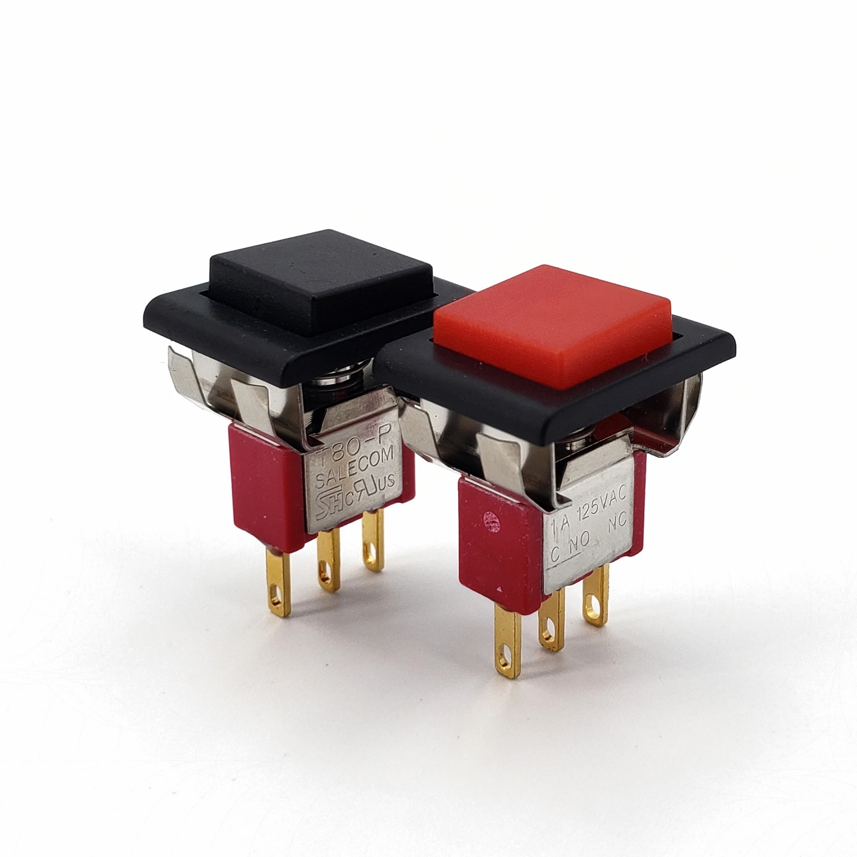 SH P8701 F22A квадратный защелкивающийся с рамкой 3Pin мгновенный SPDT Мини кнопочный