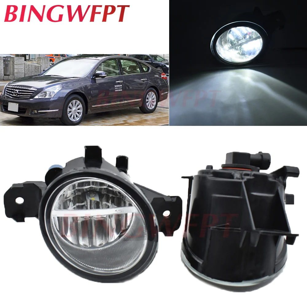 

2PCS (right + left) Oval LED Fog Lights H11 For N-issan Teana J32 For Almera 2 II Hatchback Saloon (N16) Halogen Fog Lights 55W