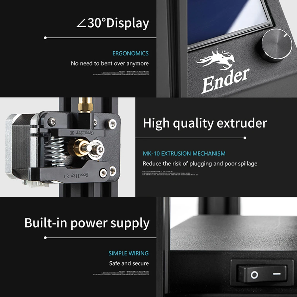 Creality 3D Ender 5 принтеры DIY Kit Алюминий профиль Max 180 мм/сек. Поддержка возобновить