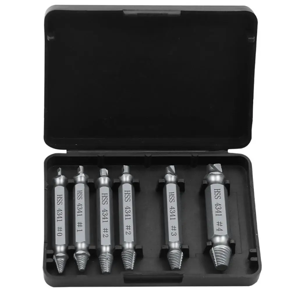 

6pcs Damaged Screw Extractor Speed Out Drill Bits Tool Set Broken Bolt Remover Dropshipping Wholesale Quick delivery