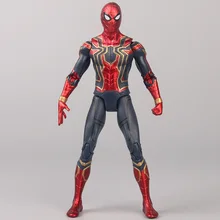 17 см Мстители супер герой Человек-паук ПВХ Фигурки игрушки Человек-паук кукла Человек-паук Коллекционная модель куклы игрушки для детей подарок