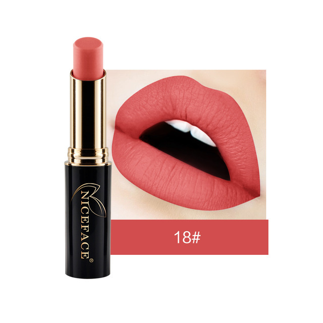 24 Colors Matte Women Lipstick Labiales Beauty Make Up Long Lasting Waterproof Metallic Lipstick Drop Shipping New Hot TSLM1