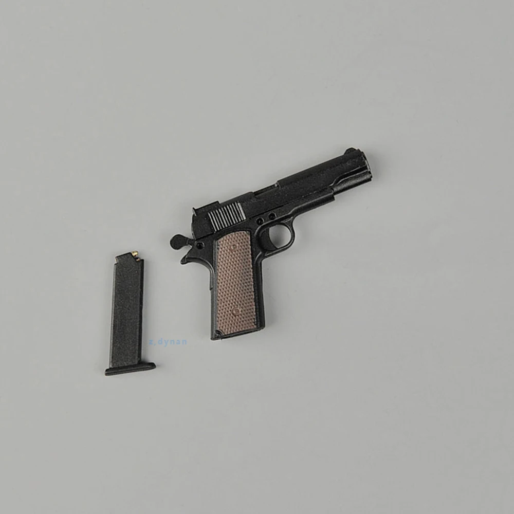 Масштаб 1/6 современный военный солдат США M1911 модель черного оружия для