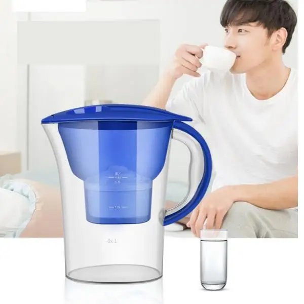 Water Filter Jug, 10-Cup 2.5L Water Purifier, BPA Free, 4-Layer Water Filtration