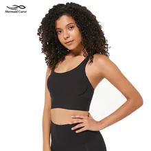 Вертикальные полосы сексуальный крест ремни спортивный бюстгальтер для тренажерного зала женщин беспроводной Фитнес Топ Мягкий Пуш-Ап Йога бюстгальтер укороченный Топ Спортивная одежда xs-xl