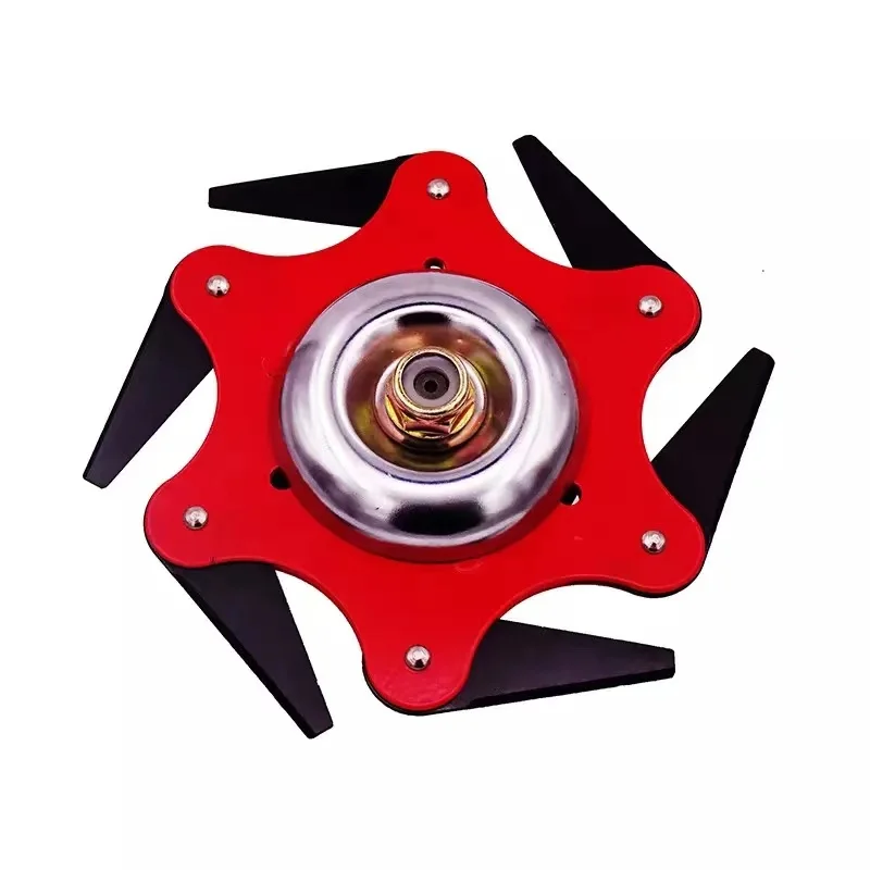 New Model Heavy Duty 6 Teeth Metal Blades Trimmer Head Work Under Water for Brush Cutter Whipper Sniper grass trimmer parts | Инструменты