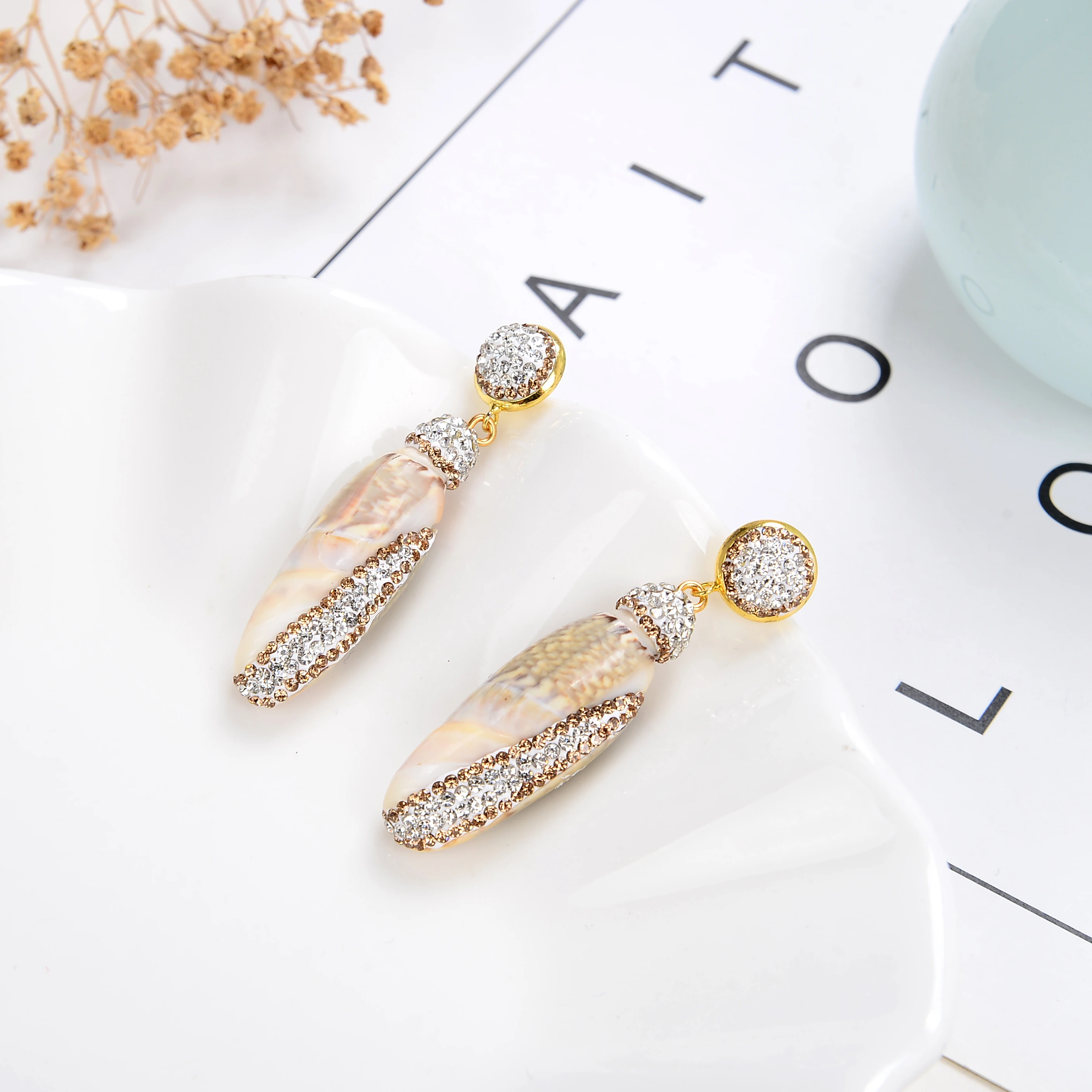 2021 New Hot Sea Shell Earrings For Women Natural 6 Style Conch Bohemian Drop Earrings Handmade Beach Ladies Fashion Jewelry - Image 4