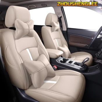 

ZHOUSHENGLEE Custom Leather car seat cover For NISSAN Patrol Sunny QUEST Terra Navara NV200 Paladin KICKS MAXIMA Murano LANNIA a