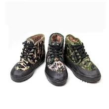 Зимняя теплая Высокая обувь освобождение бархатная уличная Рабочая безопасная парусиновая обувь противоскользящая водонепроницаемая защита пальцев для мужчин