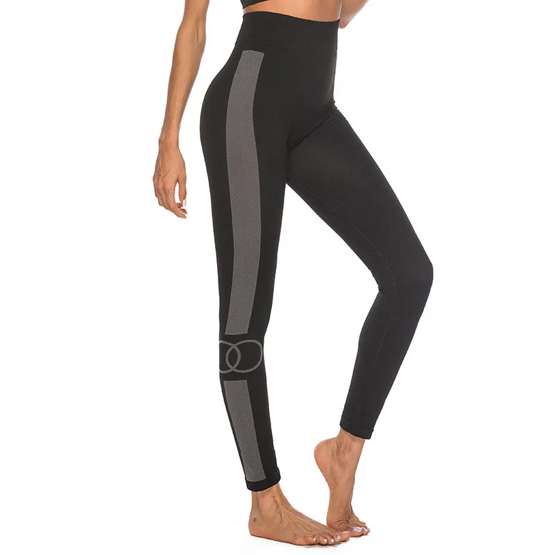 Спортивные женские колготки, леггинсы для спортзала, высокая талия, штаны для тренировок, бесшовные леггинсы для бега, пуш-ап, спортивная одежда, штаны для йоги, для фитнеса - Цвет: 9140 Black