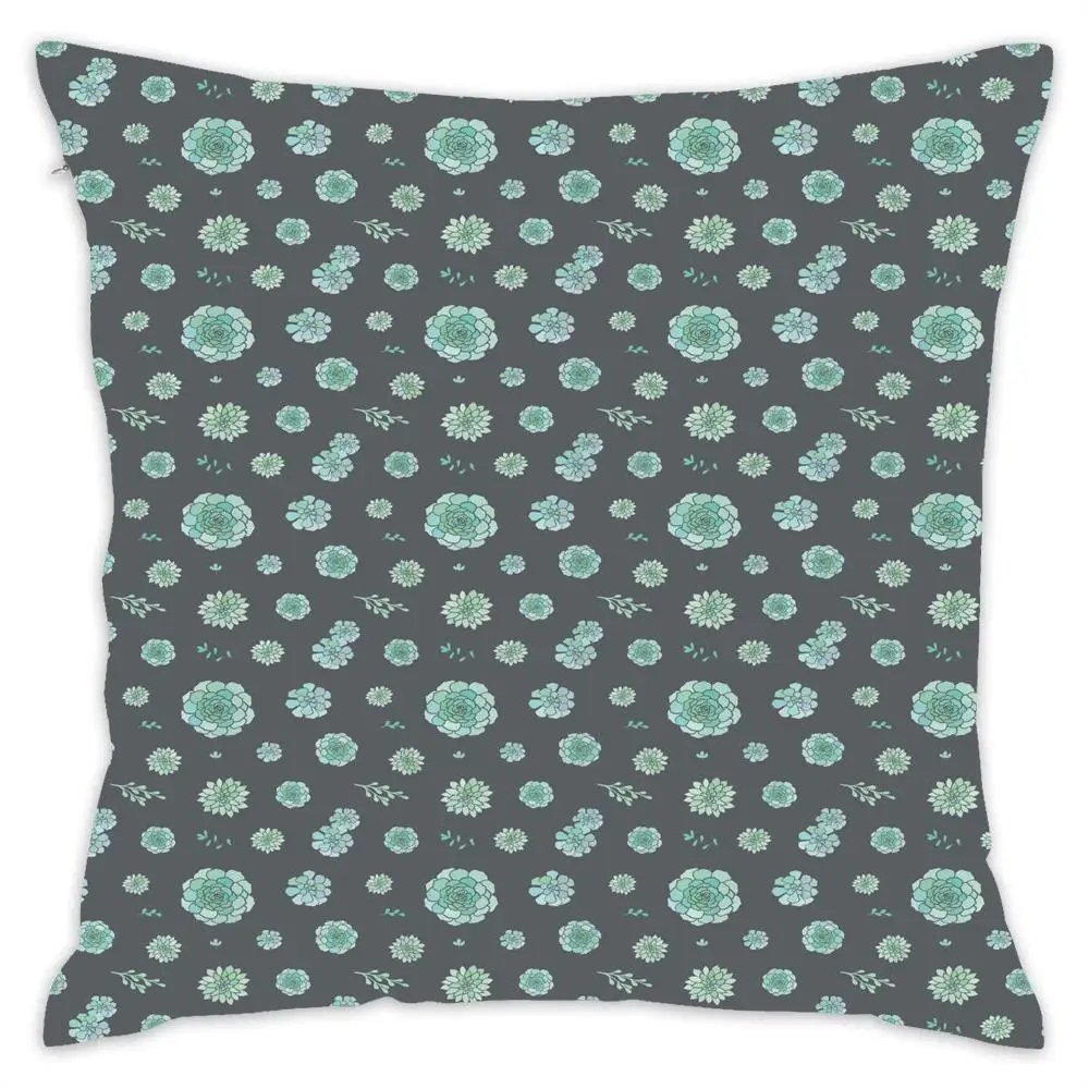 [Douladou] декоративные цветочные природа подушки CoverPillow чехол полиэстер Декоративная Подушка Чехол радужной расцветки Подушка Чехол размером 45*45 см