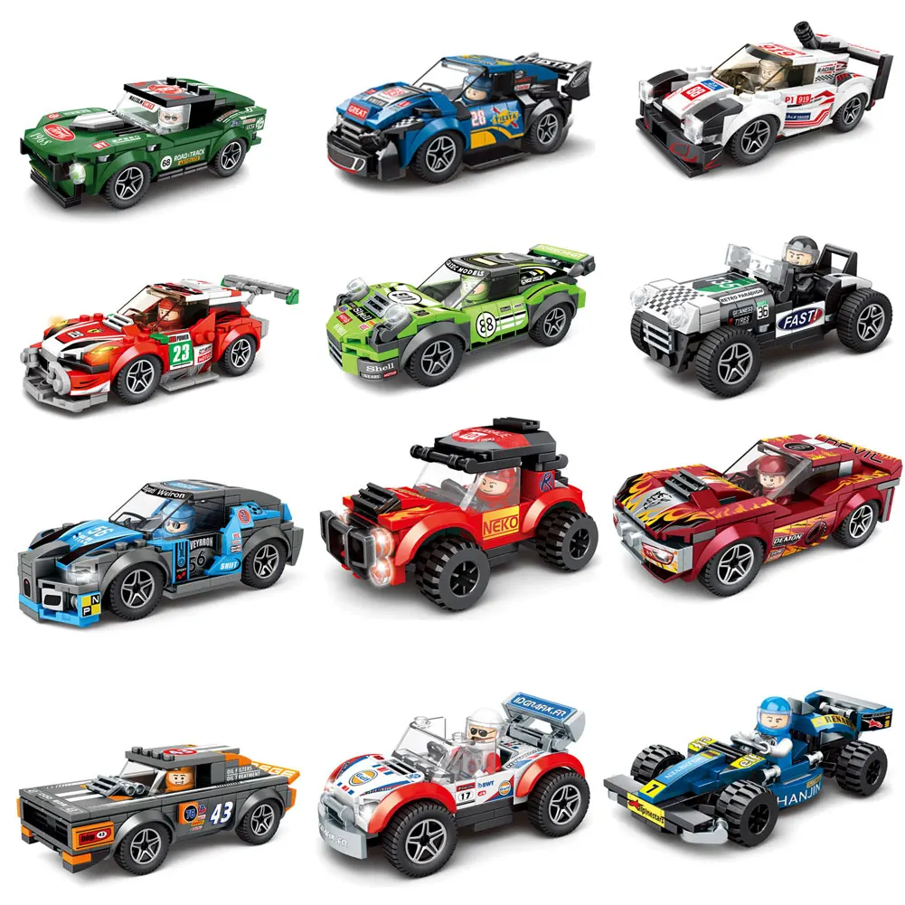 

Children Puzzles Vehicle Multicolor Plastic Assembly Car Model Building Blocks DIY Jigsaw Kits Education Toy
