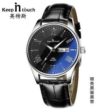 

Fashion Business Wristwatch Mens Casual Quartz Male Watches Waterproof Genuine Leather Strap Watch Clock Relogio