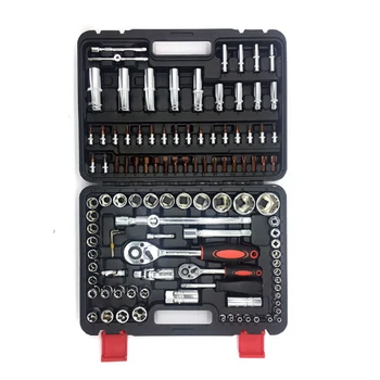 

108pcs Car Motorcycle Repair Tool Ratchet Torque Wrench Spanner Screwdriver Socket Set Combo Kit Bicycle Auto Repairing Tool