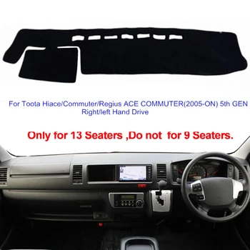 

Car Dashboard Cover Dashmat Carpet Dash Mat 2 Layers For Toyota Hiace Commuter REGIUS ACE COMMUTER 2005-ON 2015 2016 2017 2018
