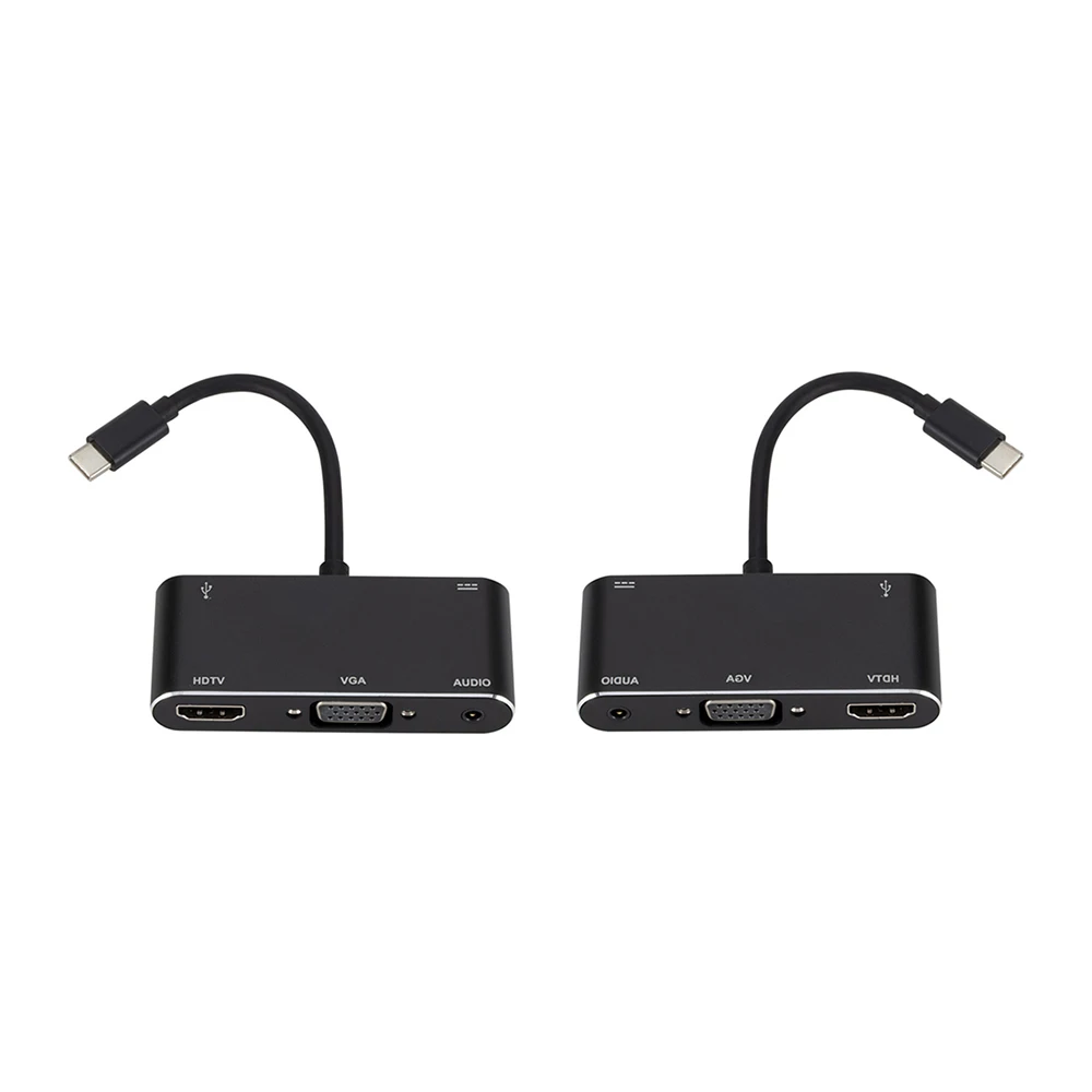 5 в 1 USB-C type-C к HDMI концентратор адаптер VGA кабель аудио USB 3,0 PD конвертер адаптер