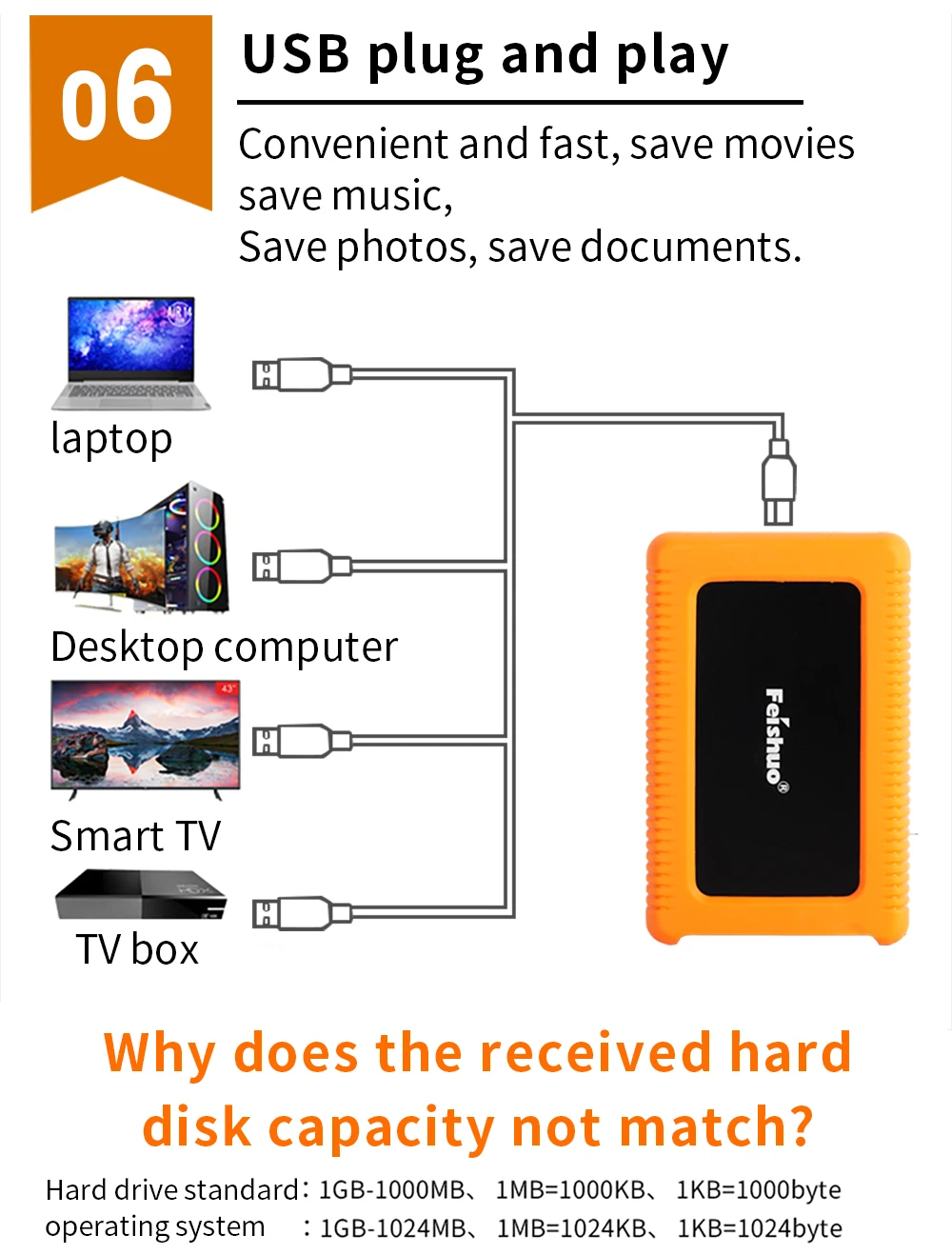 de 2TB, TV-Box, Disque Duro Disco, USB 3.0, Mac, novo estilo, PS4