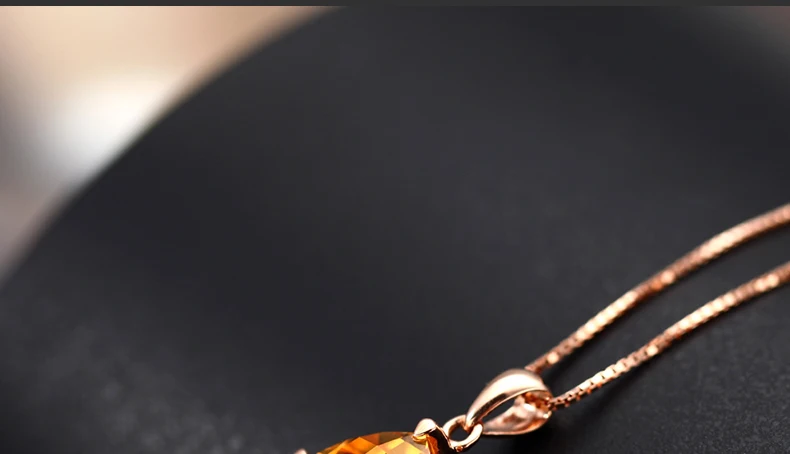 LSZB натуральный цитрин 18 К кулон из чистого золота настоящий AU 750 цельное золото высококлассные трендовые Классические Вечерние ювелирные изделия Новинка