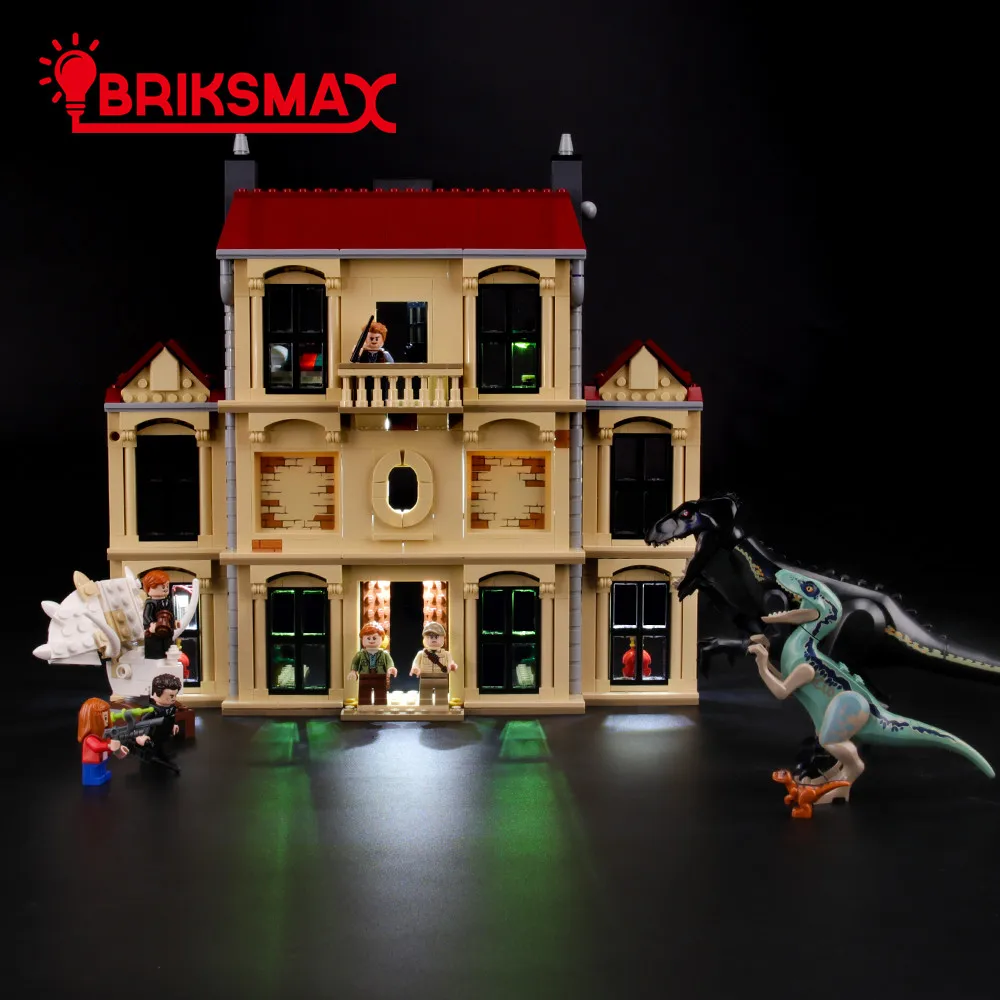 BriksMax комплект освещения для 75930 Indoraptor Rampage at Lockwood строительные блоки комплект света(не включает модель