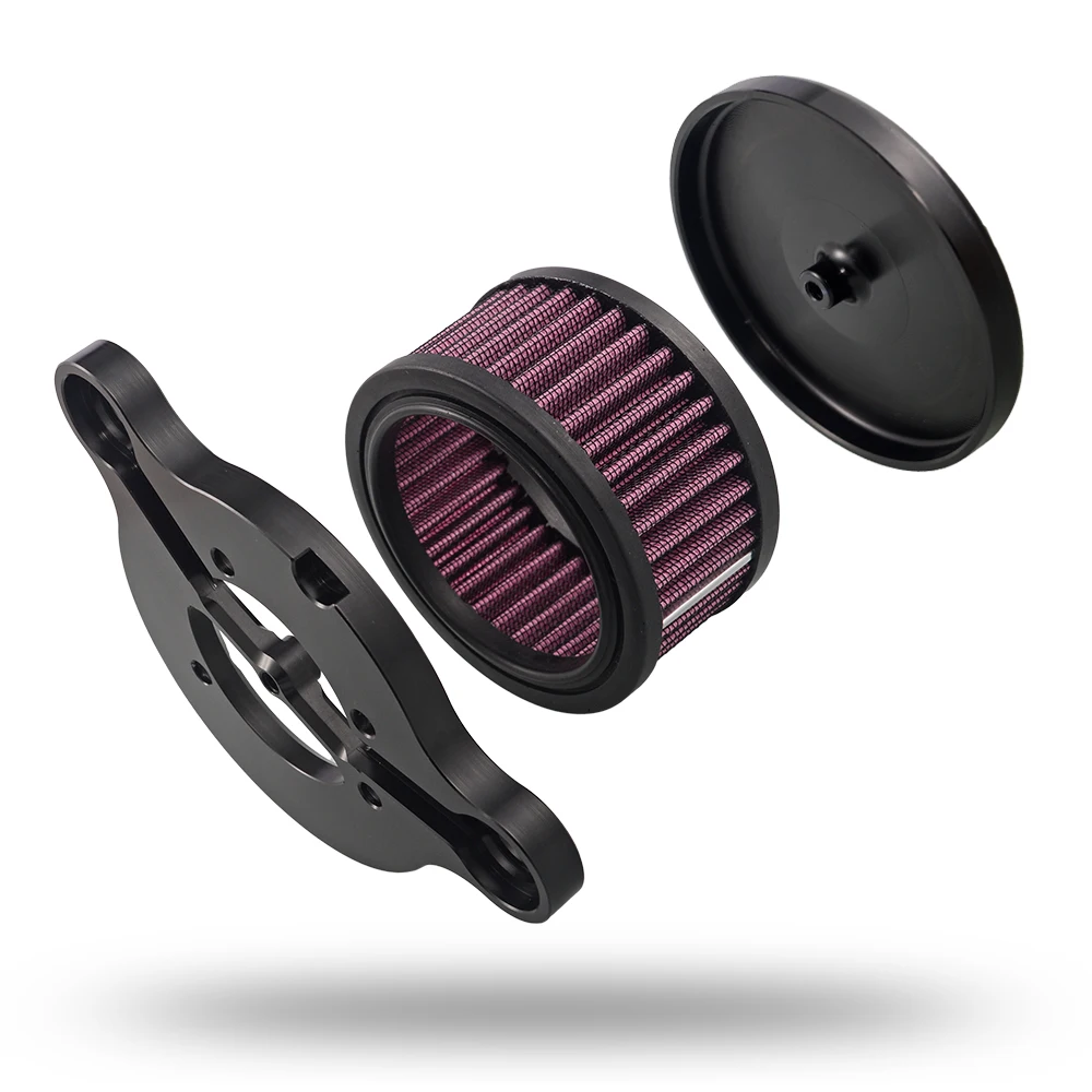 CNC Air Filter Motorcycle Intake Filter System Kit Air Cleaner For Harley Sportster XL883 XL1200 1991 1992 1993