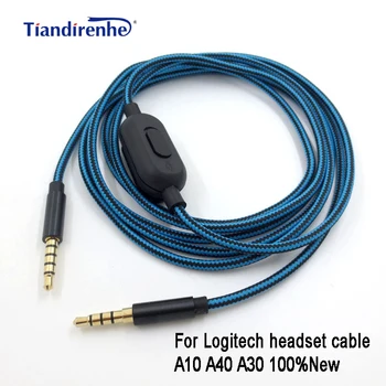 

2020 dropshipping Portable Headphone Cable Audio Cord Line for Logitech Astro A10 A40 A30 headset cable 100%New Audio cable