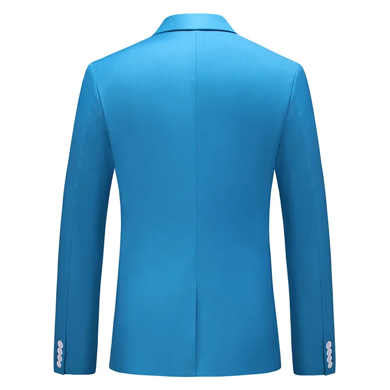 Mens Blazer Single Button Slim Fit Formal Suit Jackets Business Blazers Office Casual M-6XL