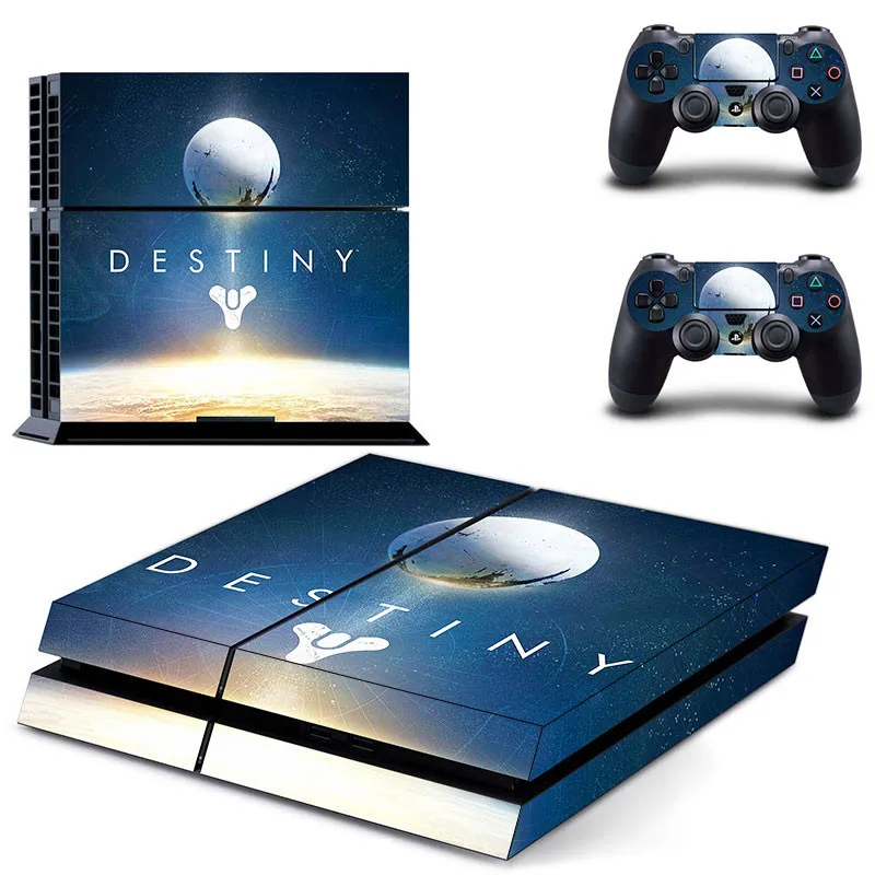 GCTM0334 Game Destiny PS4 Stickers Play station 4 Skin Sticker Decals Cover For PlayStation 4 PS4 Console and Controller Skins - Color: GCTM0334