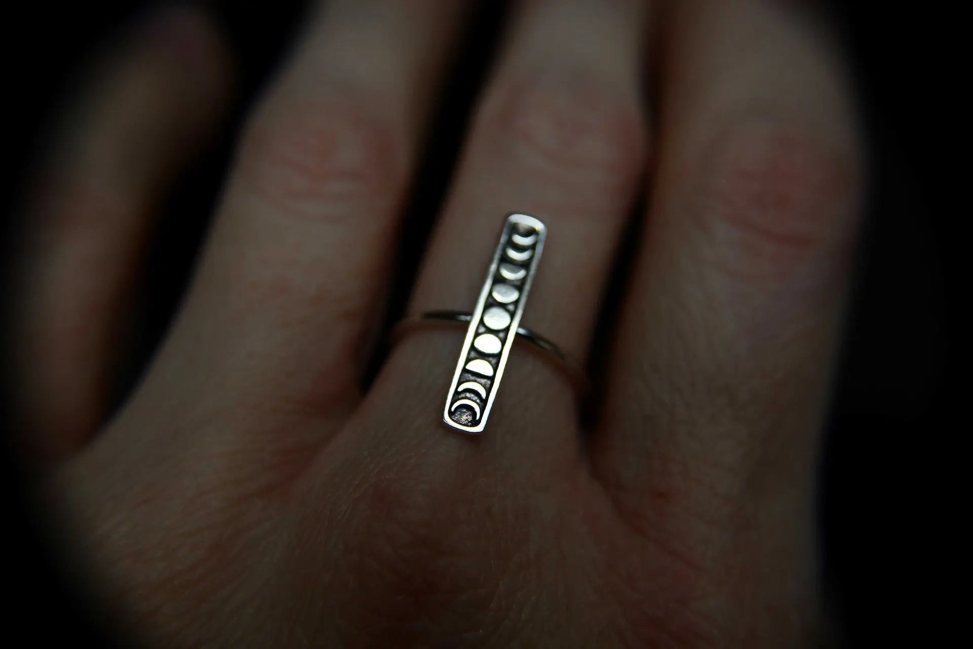Винтажное женское маленькое свадебное модное кольцо для пальца, уникальный стиль, фаза Луны, обручальное кольцо, Милые простые ювелирные изделия, подарки
