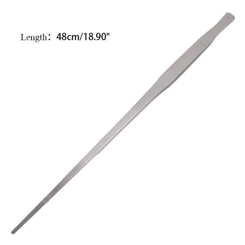 Tweezer Tool Precision Tweezers Aquarium Live Tank Curve Plant Long Tongs Stainless Steel Tweezers 27/38/48cm