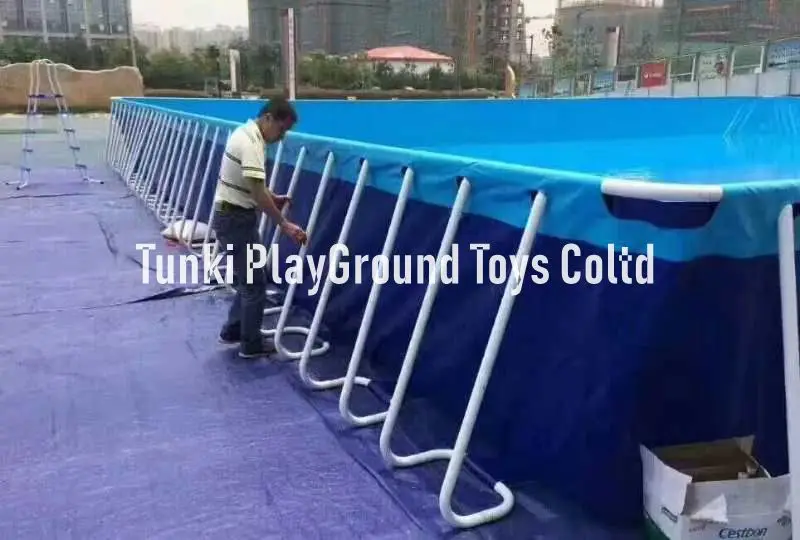 

Inflatable Rectangular Metal Frame portable Swimming Pools