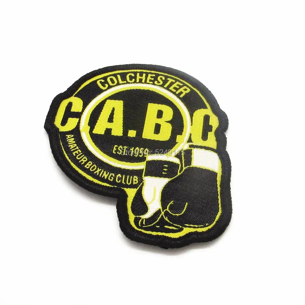 Изготовленная на заказ тканая нашивка с мерровым краем для CABC