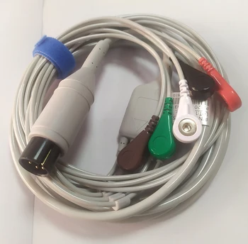 

Free shipping ECG EKG Cable for Colin CSI BCI Patient cable with 5-Leads Clip