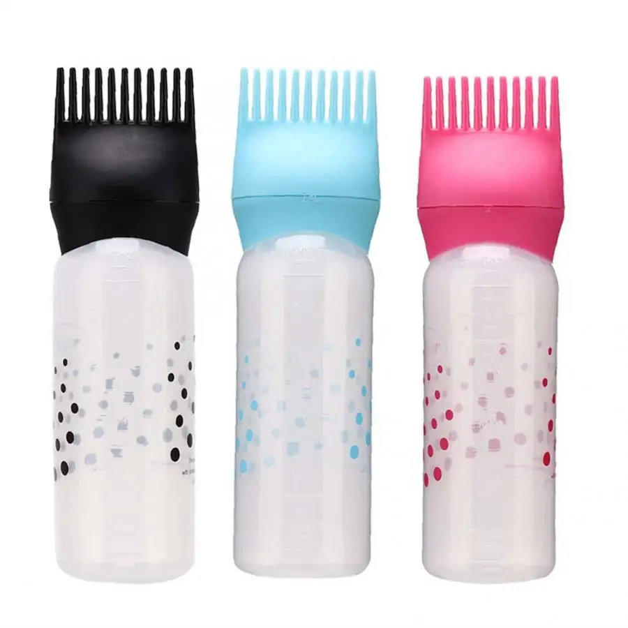 

170ml Hair Dye Bottle With Applicator Brush Dispensing Salon Hair Coloring Dyeing Bottles Hairdressing Styling Tool