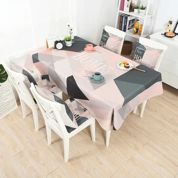 

Household Cotton and Linen Table Cloth with Warm Printing Pattern Waterproof Rectangular Table Cloth Home Decoration tablecloth