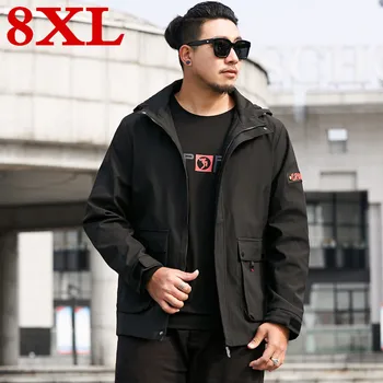 

2020 New big Plus Size 8xl 7xl 6xl 5xL Men's Casual Jackets Man's Army Waterproof Coats Male Jacket Breathable Windproof
