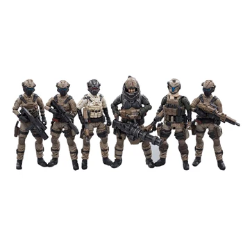 

6Pcs/Set 1:25 7.5cm Removable Action Figure Soldier Model Collection With High Degree Of Reduction - Land Cavalry Squad Soldier