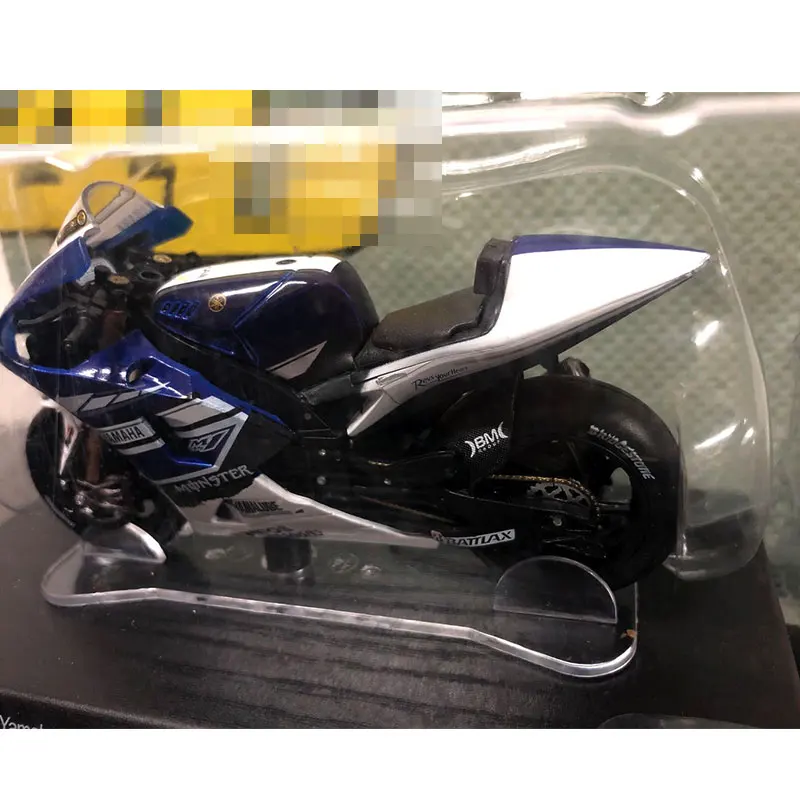 LEO 1/18 масштаб гоночный мотоцикл Yamaha YZR-M1 чемпион мира 2013 литой металлический мотоцикл модель ручной работы игрушка для подарка, коллекция