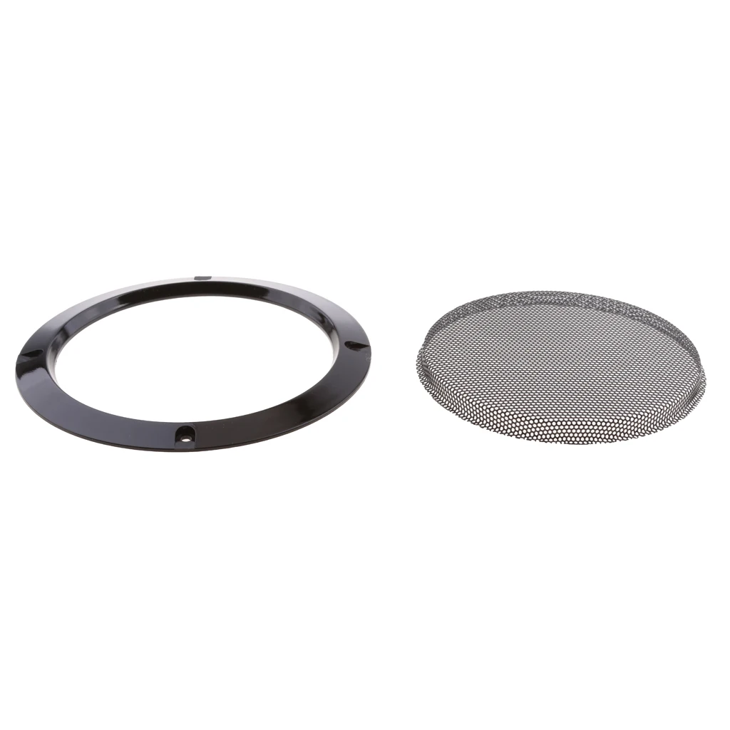 6.5Inch Speaker Decorative Circle Speaker Grills Cover Guard Protector with Protective Black Iron Grille Mesh