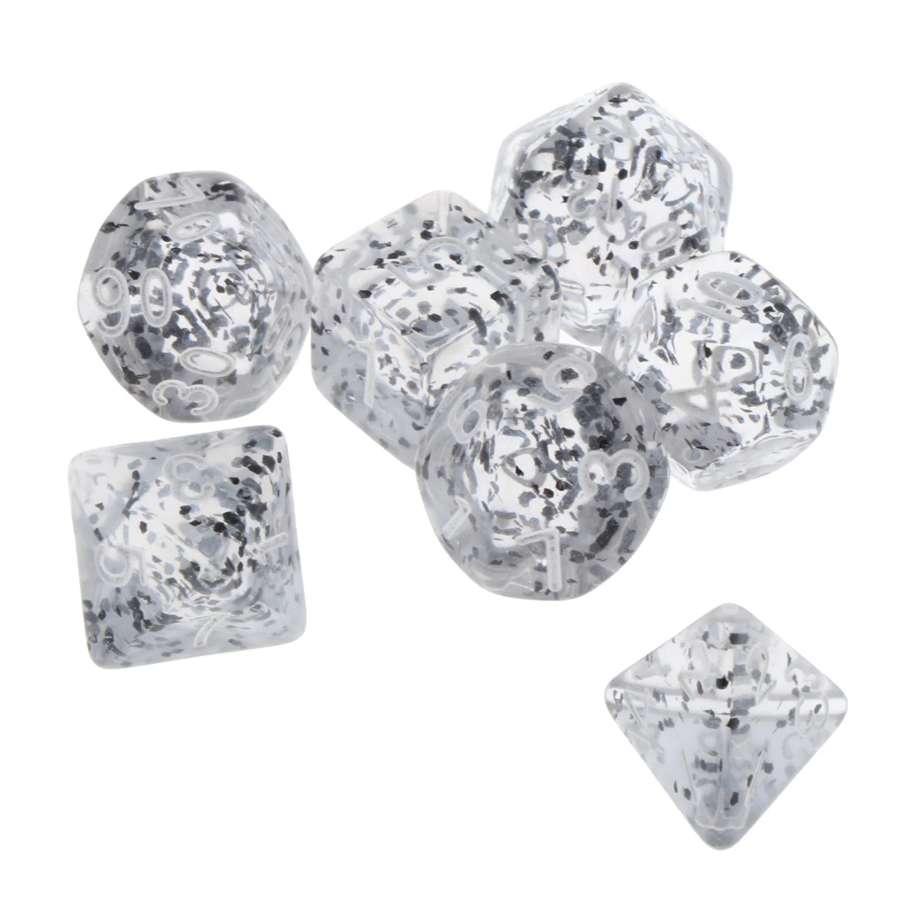 7Pc Multi-sided Dices Set D4-D20 MTG DND RPG Board Game Dice for D&D Roleplaying Party Casino Table Game Toy