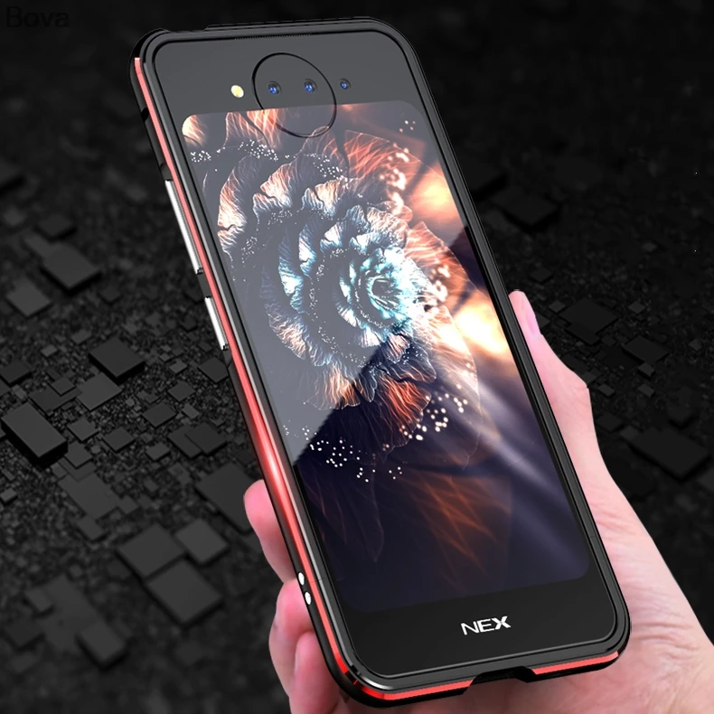 Чехол для Vivo Nex Dual Display роскошный Ультратонкий алюминиевый бампер NEX + 2 пленки (1