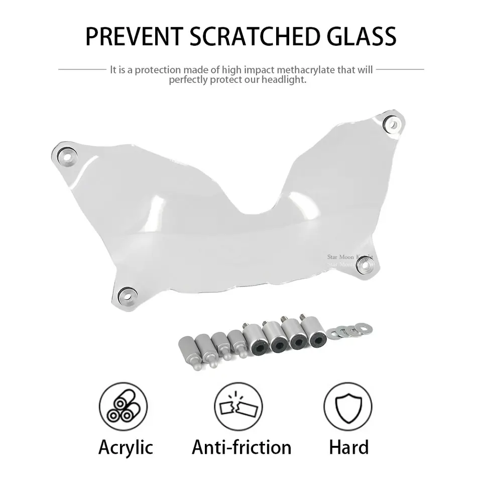 Voor Yamaha Super Tenere XT1200Z XT 1200Z XTZ1200 XTZ 1200 2010 2011-2021 Motorfiets Accessoires Koplamp Bescherming Cover Grill (Kleur: ZWART