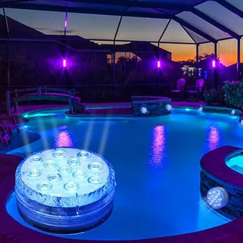 

Family Battery Operated 3PC 13 LED RGB Submersible Light Underwater Night Lamp Swimming Pool Light for Night Lighting #LR3