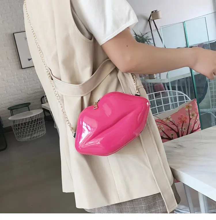 

New Personalized & Creative Lips Bag 2019 Summer New Style Korean-style Versatile Shoulder Bag Fashion Shoulder Bag WOMEN'S Bag