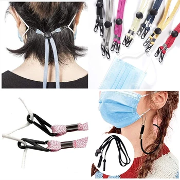 

Adjustable Face Mask Lanyard Handy Convenient Holder Rope Anti-lost Anti-drop Face Hanging Neck Rop Halter Mask Ropes Holder