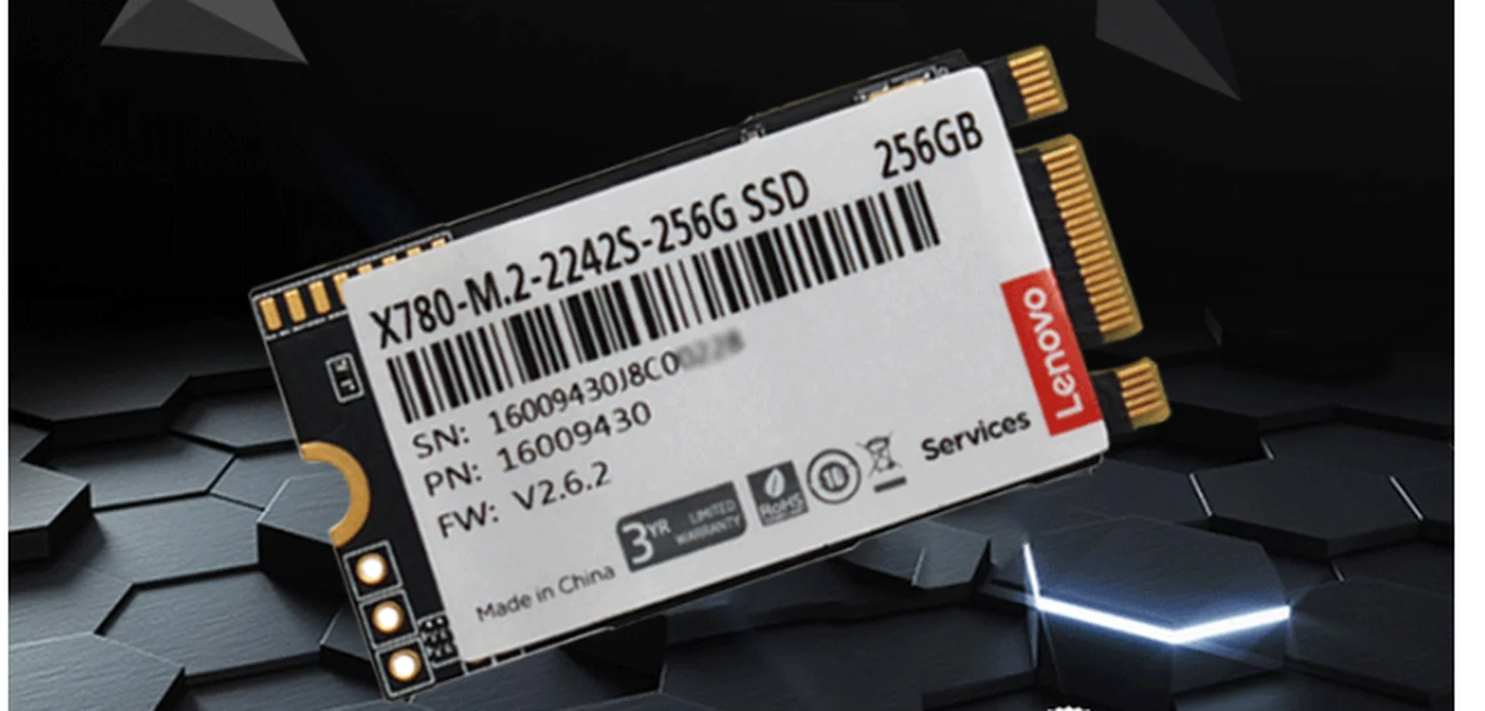 lenovo m.2 2242 256G NGFF твердотельный привод X780 m.2 2242 NVME 256G